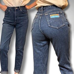 Vintage Anti-Basic Daily High Rise Tapered Leg Cotton Blend Jeans 25” waist